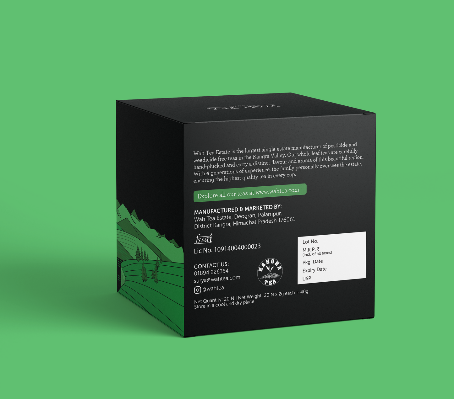 Green Tea · 20 pcs · Tea Bags - Shop Wah Tea