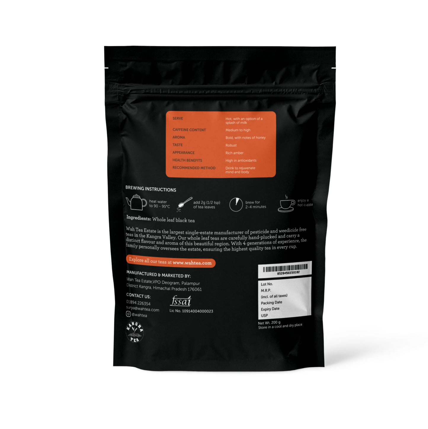 Second Flush Black Tea · Loose Leaf · 200g · Black Tea