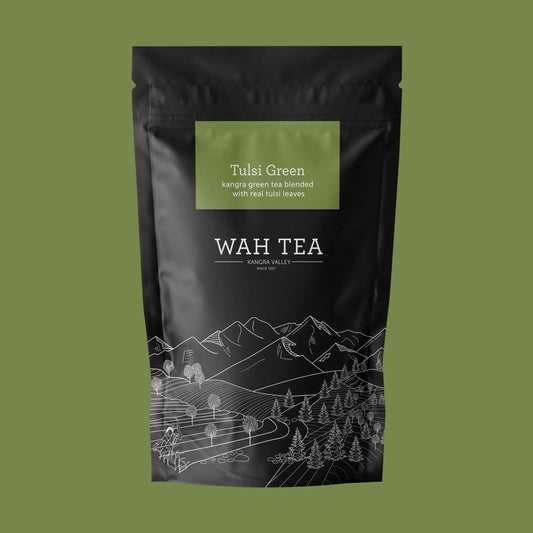 Tulsi Green Tea · Loose Leaf · 200g · Green Tea - Shop Wah Tea