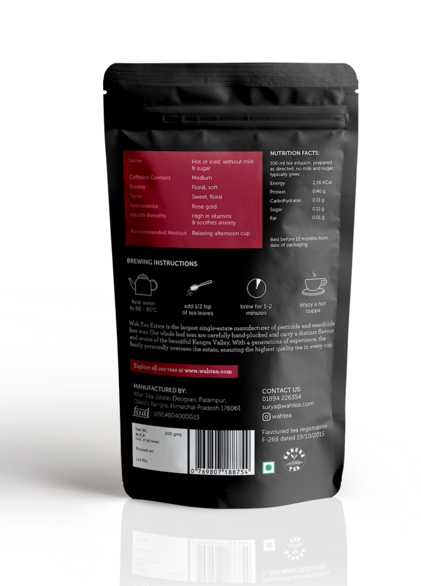 Rose Tea · Loose Leaf · 100g · Black Tea