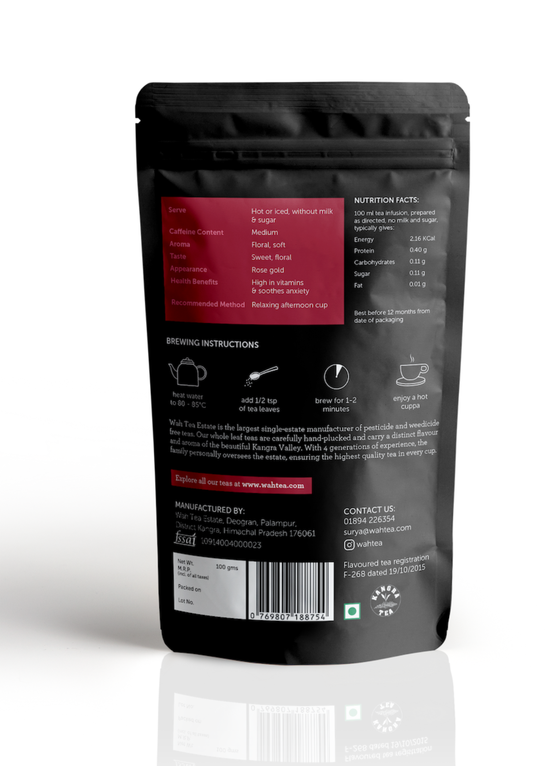 Rose Tea · Loose Leaf · 100g · Black Tea - Shop Wah Tea