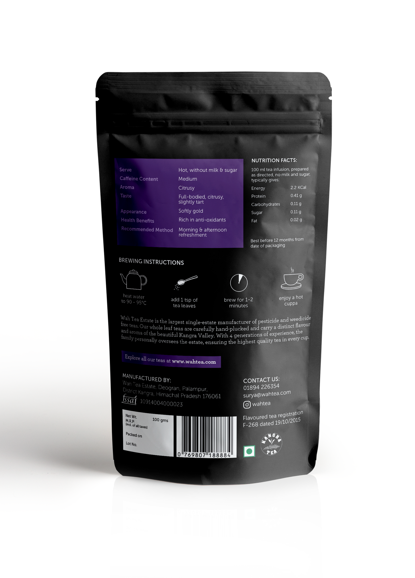 Earl Grey · Loose Leaf · 100g · Black Tea - Shop Wah Tea