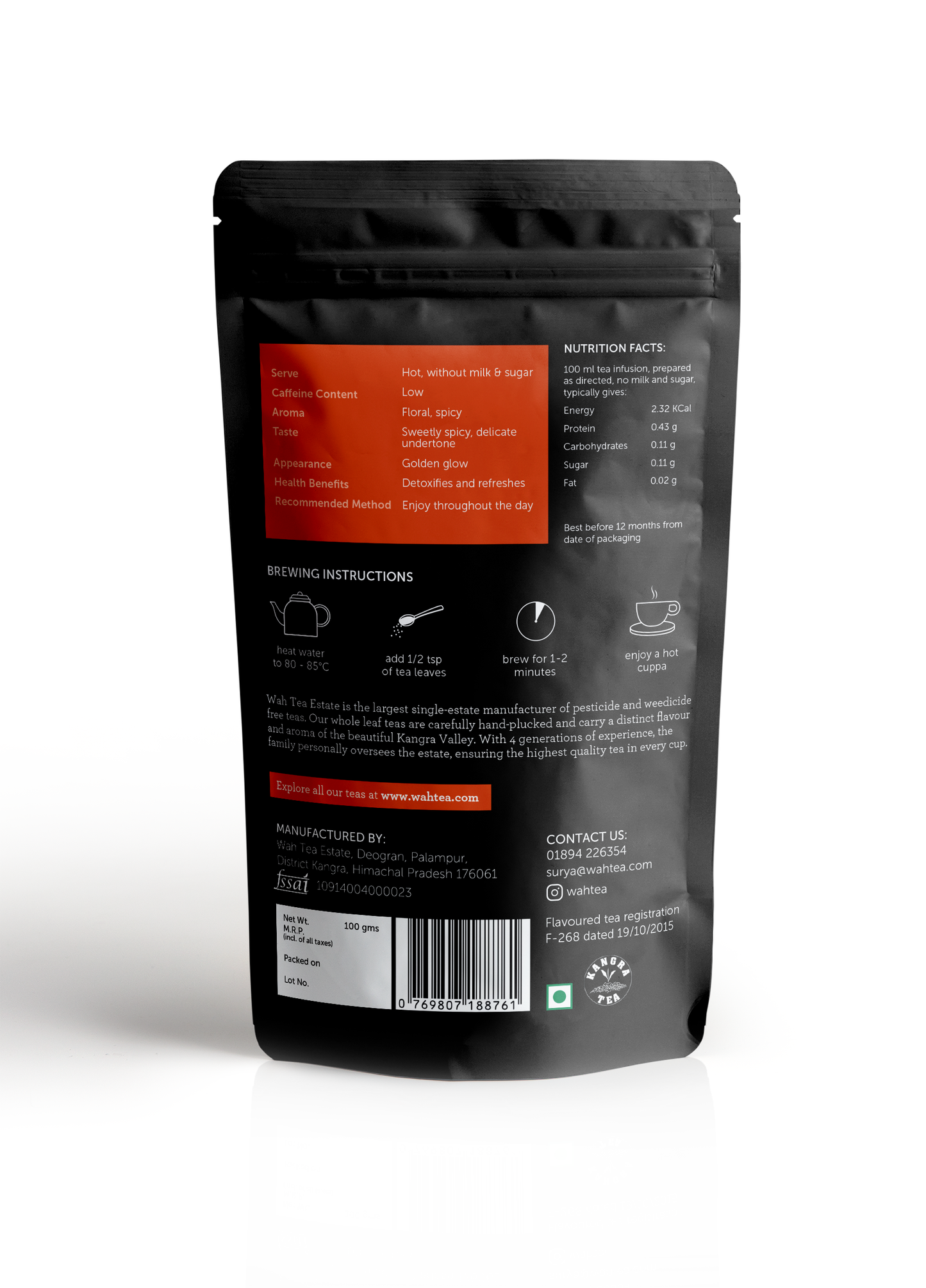 Kashmiri Kahwa · Loose Leaf · 100g · Green Tea - Shop Wah Tea