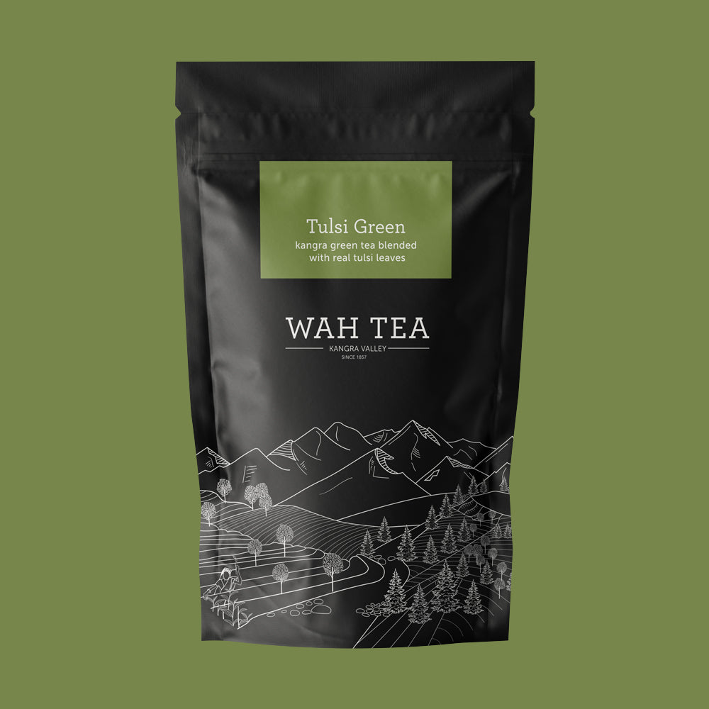 Tulsi Green Tea · Loose Leaf · 200g · Green Tea - Shop Wah Tea