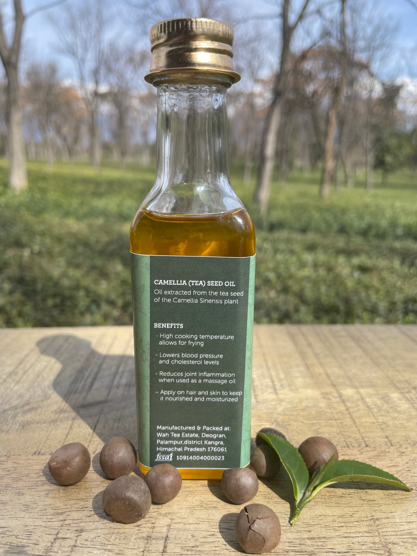 Camellia Tea Seed Oil · 100ml · Glass Bottle